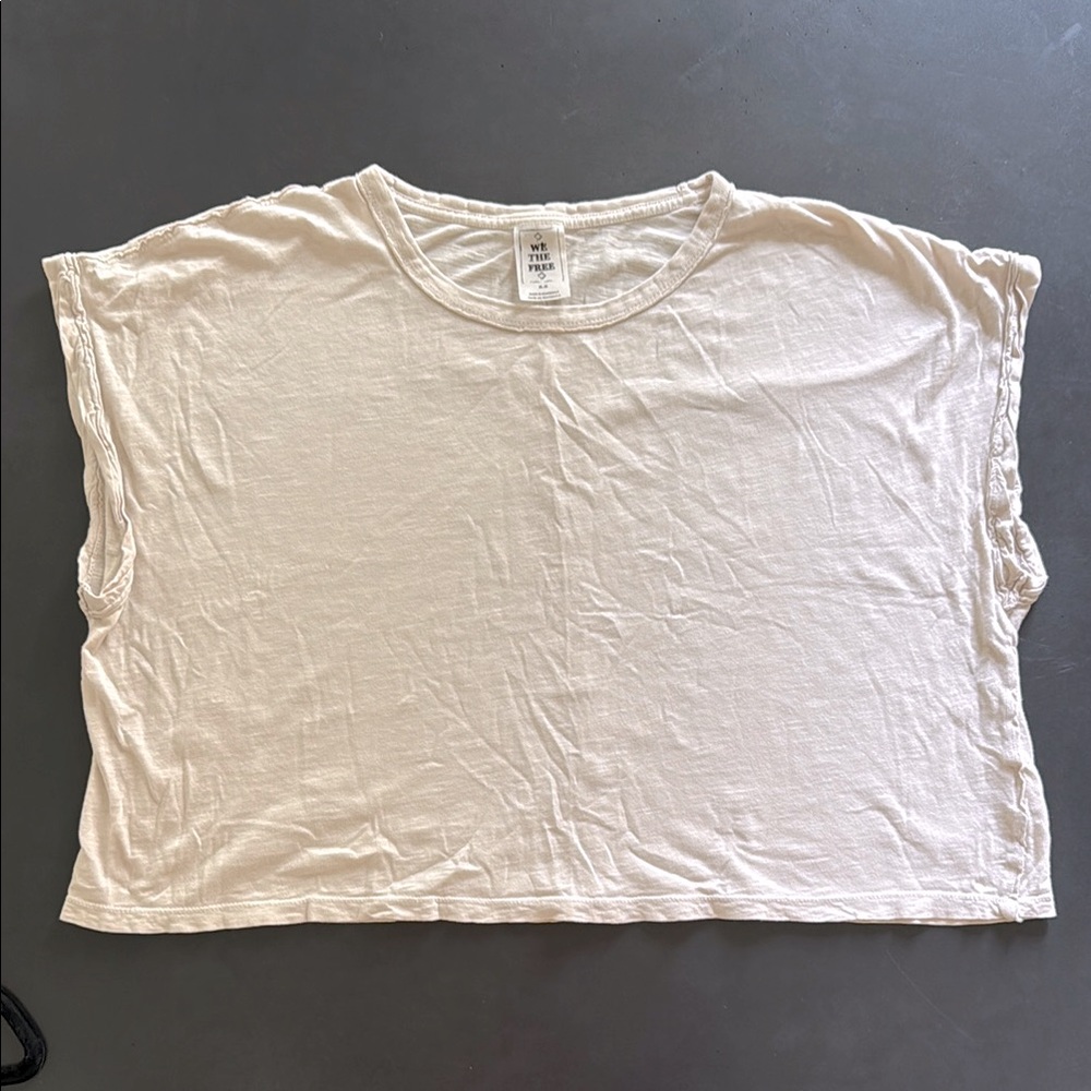 We the Free cropped slub t-shirt